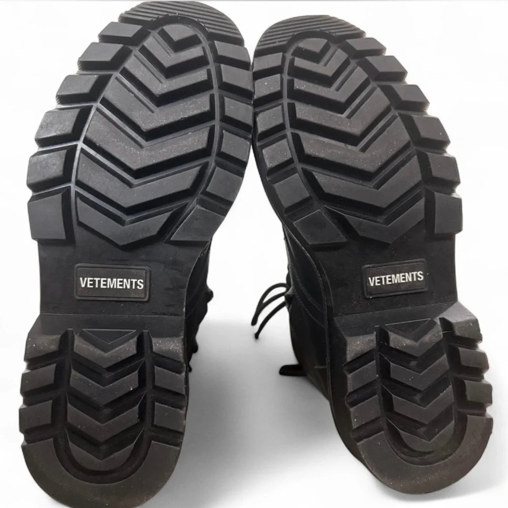 Vetements Black Combat Boots - Picture 2 of 7